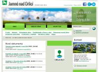 Webová stránka Jamné nad Orlicí - obecní úřad