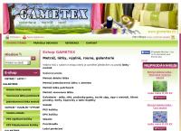 Gametex - Galanterie, Metráž, Textil