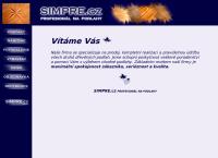Webová stránka Simpre.cz, s.r.o.