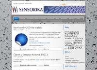Webová stránka SENSORIKA, s.r.o.