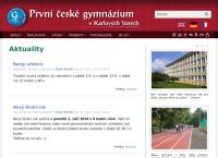 První české gymnázium v Karlových Varech
