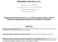 Webová stránka Mountain Service S.r.o.