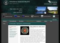 Webová stránka Hvězdárna Valašské Meziříčí