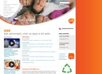 Webová stránka Glaxosmithkline S.r.o.