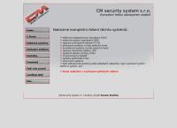 Webová stránka CM security system, s.r.o.