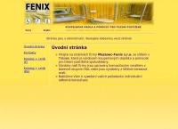 Webová stránka Mazanec - Fenix S.r.o.