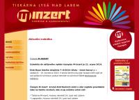 Webová stránka m-inzert