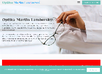 Webová stránka Oční optika - Martin Lamberský
