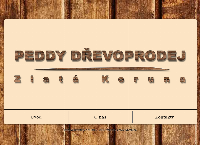Webová stránka PEDDY Dřevoprodej - Zlatá Koruna