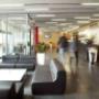 Spacious lobby with sitting area