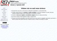 Webová stránka RGV a.s.