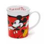 Keramický hrneček Mickey Mouse se zlatým obrysem     Barevný  design  obrázků MICKEY  MOUSE     Glazurovaný  interiér a rukojeť     Vyrobeno z kameniny     V12 x průměr 9cm ,obsah 460ml     Nevhodné pro myčky nádobí a mikrovlnné trouby  z důvodu zlatého potisku     Originál  Disney Store