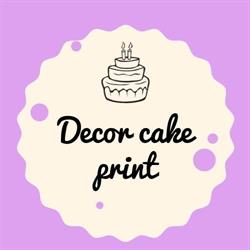 Decor cake print