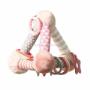 Edukační hračka Baby Ono pyramida Tiny Yoga pink Růžová