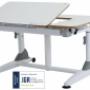 Stůl s elegantním a nadčasovým designem, který prošel testem v německé zkušebně pro zdraví a ergonomii IGR (Institut für Gesundheit und Ergonomie).