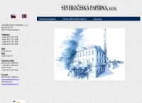 Webová stránka SEVEROČESKÁ PAPÍRNA, s.r.o. - šedá strojní lepenka