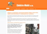 Webová stránka Elektro - Mahl, S.r.o.