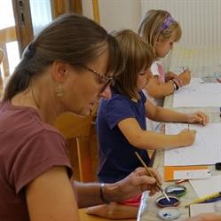 Ateliér Ludmila - výtvarné kurzy, malování na textil a zeď