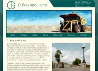 Webová stránka C. Bau Spol. S R.o.