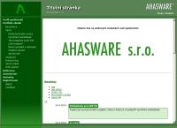 Webová stránka Ahasware S.r.o.