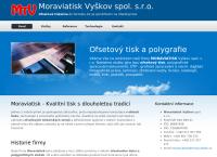 Webová stránka Moraviatisk Vyškov Spol. S R.o.