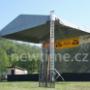 zastřešené podium 10x8m, pronájem, prodej