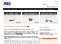 Webová stránka Asg Consulting, S.r.o.