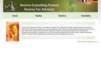 Webová stránka Geneva Consulting Finance, S.r.o.