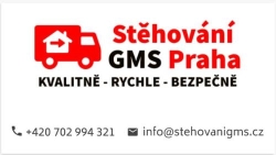 Stěhování GMS, místní & mezinárodní stěhování, přeprava nákladu, skladování, hodinový manžel.