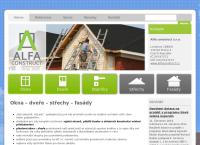 Alfa construct s.r.o. /střechy, fasády, stavby