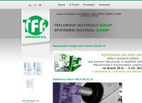 Webová stránka TFP universal a.s.