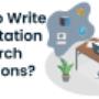 How to write Dissertation Research Questions