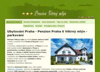 Pension VĚTRNÝ MLÝN - ubytování Praha, WINDMILL B&B - Accommodation Prague