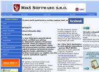 Webová stránka Mikš Software s.r.o.