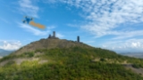 Hrad Hazmburk České Středohoří Vyfotografovano dronem FJI Mavic 3 Cine