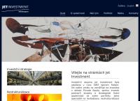 Webová stránka Jet Investment, A.s.