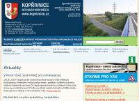 Webová stránka Kopřivnice - městský úřad