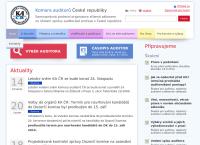 Webová stránka Komora Auditorů ČR