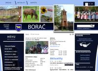 Webová stránka Borač - obecní úřad
