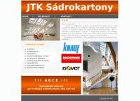Webová stránka JTK Sádrokartony