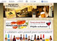 Webová stránka Belgian Beer Cafe - Les Moules