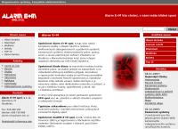Webová stránka Alarm E+M, spol. s r.o.