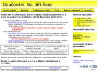 Webová stránka Bc. Jiří Švec