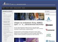 Webová stránka ANRES s.r.o.