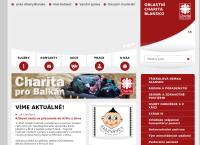 Webová stránka Charita Oblastní Blansko