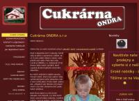 Webová stránka Cukrárna ONDRA s.r.o.