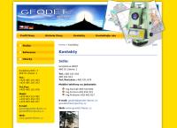 Webová stránka GEODET CZ, s.r.o. Liberec
