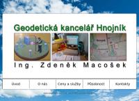 Ing. Zdeněk Macošek - geodetická kancelář Hnojník