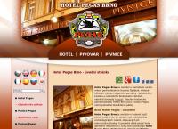 Webová stránka Pegas - hotel, pivovar, pivnice, s.r.o.