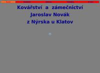 Jaroslav Novák - zámečnictví